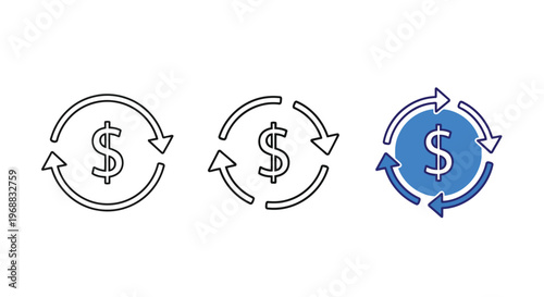 Visual representation of financial flow dynamics and growth Vector