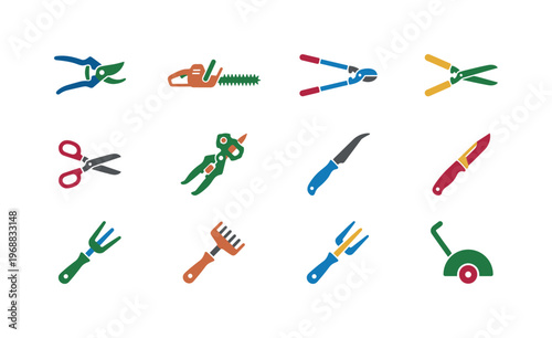 A garden shovel, hand trowel, garden rake, hoe tool, pitchfork, garden spade, leaf rake, garden fork, edging tool, soil scoop,