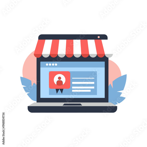 A simple, modern graphic design element featuring a platform with a blue and gray color scheme, conveying innovation and technology.