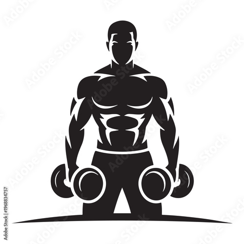 Athlete performing dumbbell shoulder press exercise in gym setting