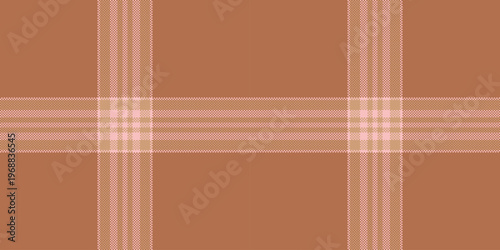Stroke pattern fabric textile, fibre vector texture plaid. December tartan seamless check background in orange and light colors.