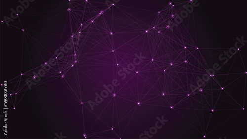 Network connections and relationships in a digital purple web