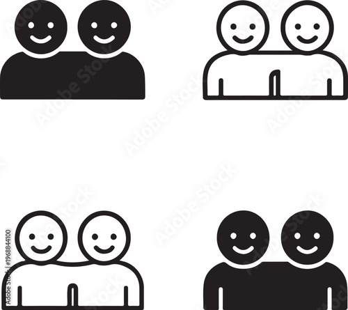 Isolated Together Forever Friends, Together Forever Friends icon, Together Forever Friends vector, best friends forever, friendship bond, loyalty concept, social connection, love friendship