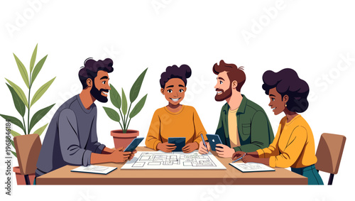 A person sits comfortably with a potted plant, evoking a sense of calmness and serenity, perfect for wellness and lifestyle concepts.