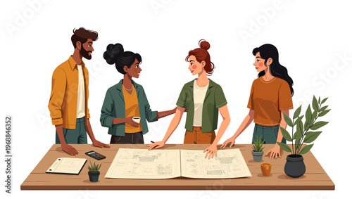 A person working on a creative project at a desk with a notebook and pencil, conveying a sense of productivity and focus in a modern setting.