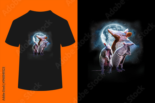 Armadillos Howling at The Moon Shirt - Funny Armadillo T-Shirt
