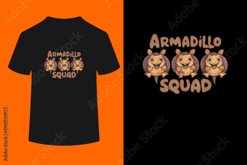 Armadillo Squad Design Armadillo Lover Stuff Kids Armadillo T-Shirt
