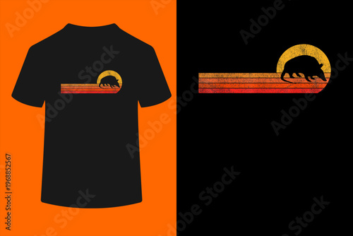 Retro Armadillo Lover Funny Armadillo Vintage T-Shirt
