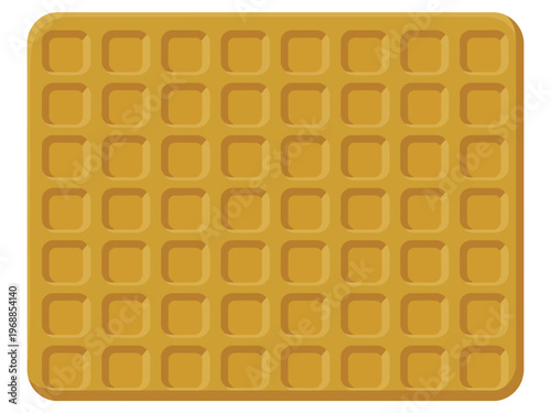 A yellow silicone ice cube tray with multiple square compartments on a white background