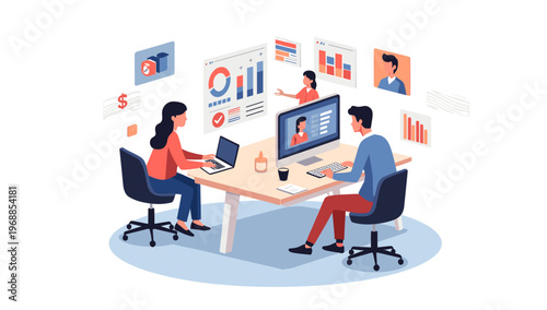 A sleek, navy blue office chair on wheels, conveying professionalism and comfort in a workspace setting.