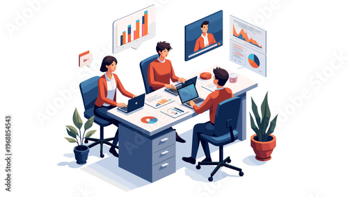 A simple, stylized illustration of a potted plant on a white background, evoking a sense of minimalism and calmness.