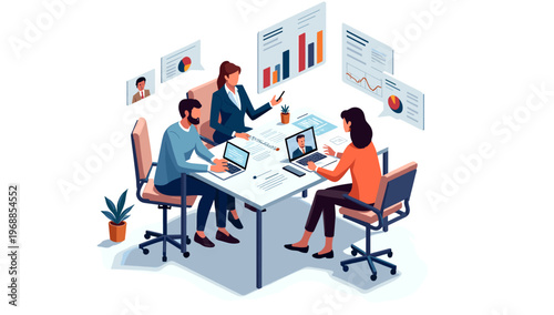 A vibrant potted plant sits on a white surface, creating a calming and serene atmosphere, perfect for use in design projects or as a decorative elemen