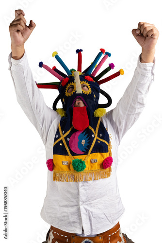 Photos Aya Huma Portrait, Inti Raymi Character, Indigenous Tradition of Ecuador
