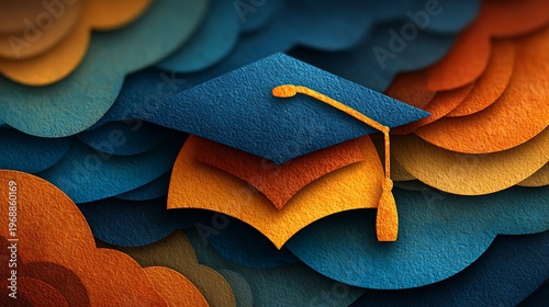 Cut out paper icon with visible layers and soft shadows modern ui images