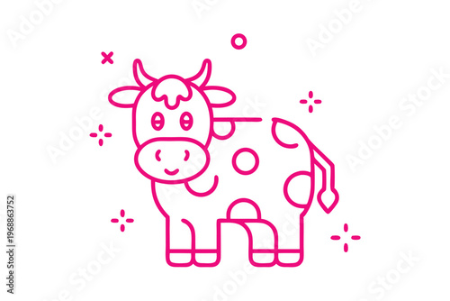 Fluffy cloud character with crossed arms looking grumpy in line art