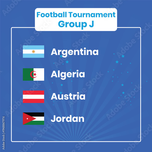 Tournament group j argentina algeria austria and jordan compete in football action
