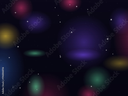 Celestial Galaxy Nebula Glowing Stars Deep Space Backdrop