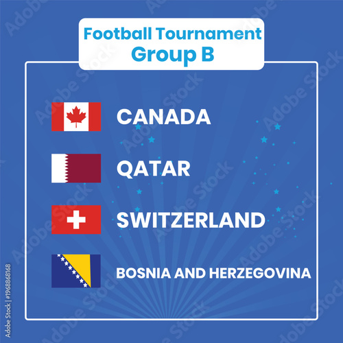 Group b tournament teams canada qatar switzerland and bosnia herzegovina football competition
