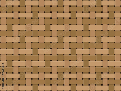 Classic Basket Weave Pattern Natural Fiber Texture Vector