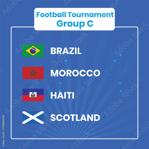 Football, Soccer, Tournament, Group C, Brazil, Morocco, Haiti, Scotland, National Teams, International Competition, Sports, Competition, Teams, Group Stage, Qualifiers, Championship, Match, Game, Play