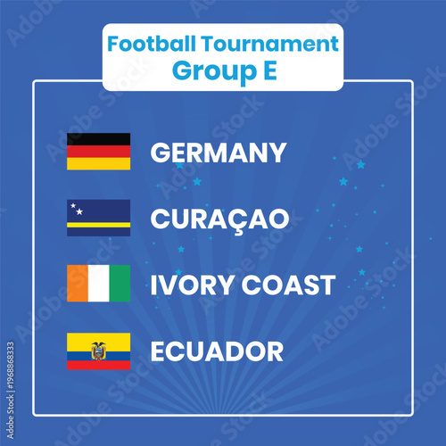 Group e teams germany cura ao ivory coast ecuador football tournament lineup
