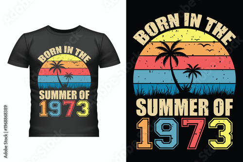 Vintage Retro Sunset Typography T-Shirt Design