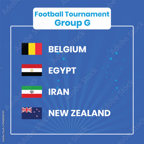 Group g football tournament belgium egypt iran and new zealand compete