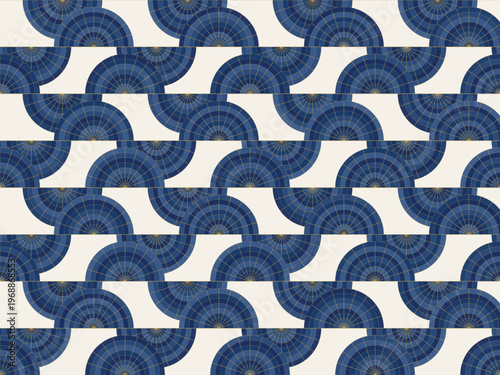 Elegant Art Deco Fan Pattern Gold Geometric Luxury Background