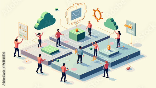 A person walks with a carefree and relaxed mood in a minimalist setting.