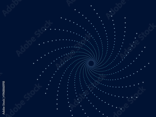 Abstract Spiral Vortex Dynamic Background Vector Art
