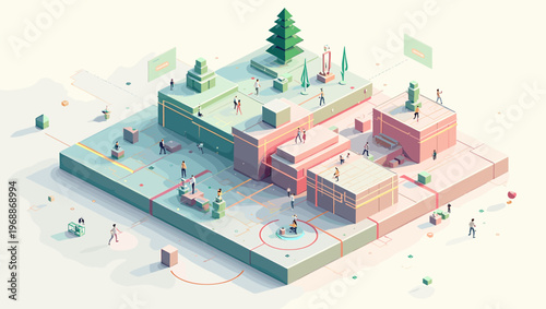 A minimalist illustration of a penguin on an iceberg with a calm and serene atmosphere, conveying a sense of isolation and tranquility.