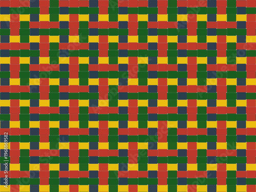 Classic Basket Weave Pattern Natural Fiber Texture Vector