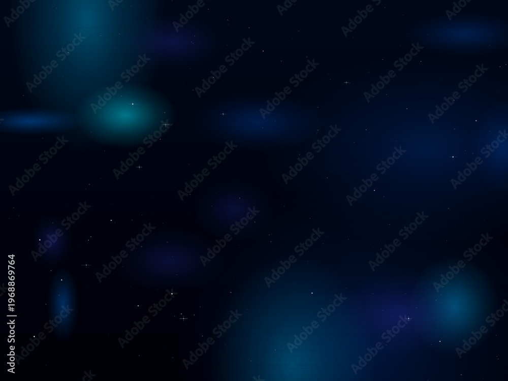 Fototapeta premium Vibrant Cosmic Dust Cloud Starfield Abstract Space Design