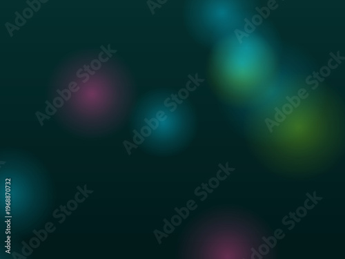 Dreamy Glowing Circles Smooth Gradient Wallpaper