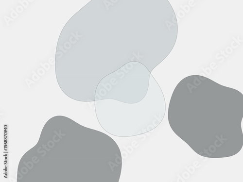 Soft Organic Blobs Pastel Color Blending Abstract Art