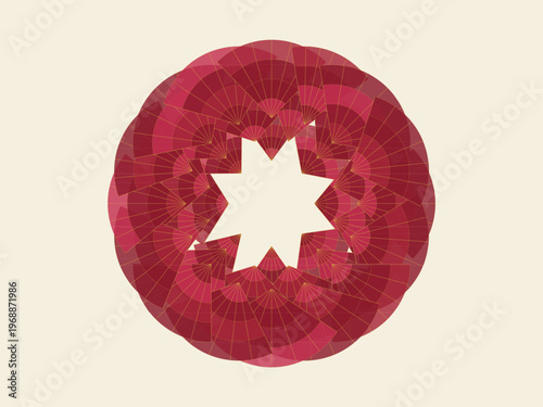 Vintage Art Deco Shell Pattern Sophisticated Glamour Design