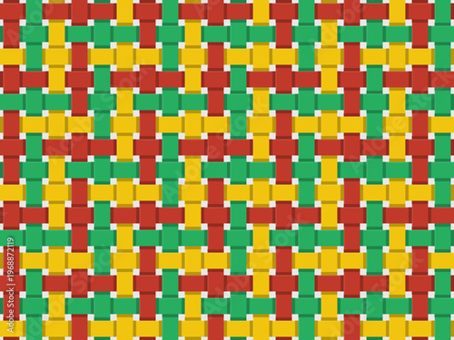 Bold Woven Ribbon Grid Modern Craft Pattern Backdrop