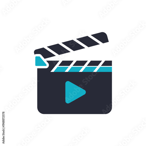 Clapper board for film production.