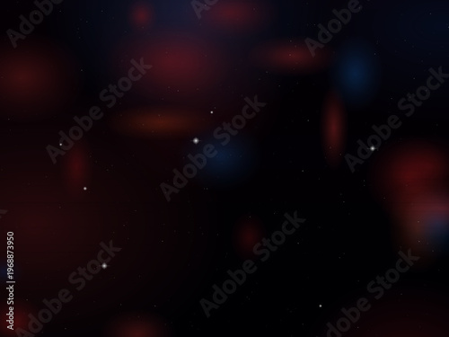 Dark Space Nebula Purple Blue Star Field Vector Background