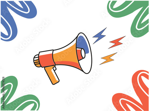 Minimal mega phone Icon 