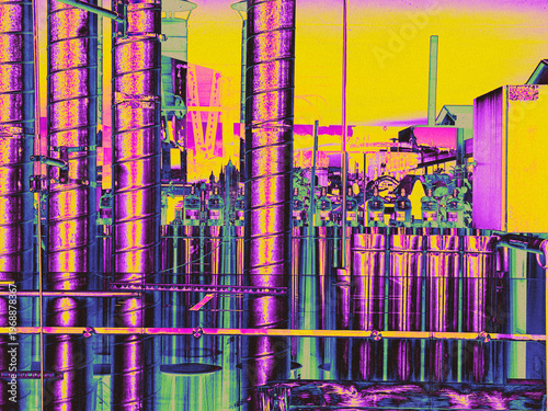 Foto Urban freestyle graffiti background with gradient, rough texture, grain, noise and dust