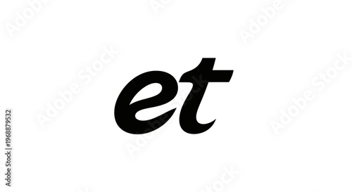 Black letter et symbol font.