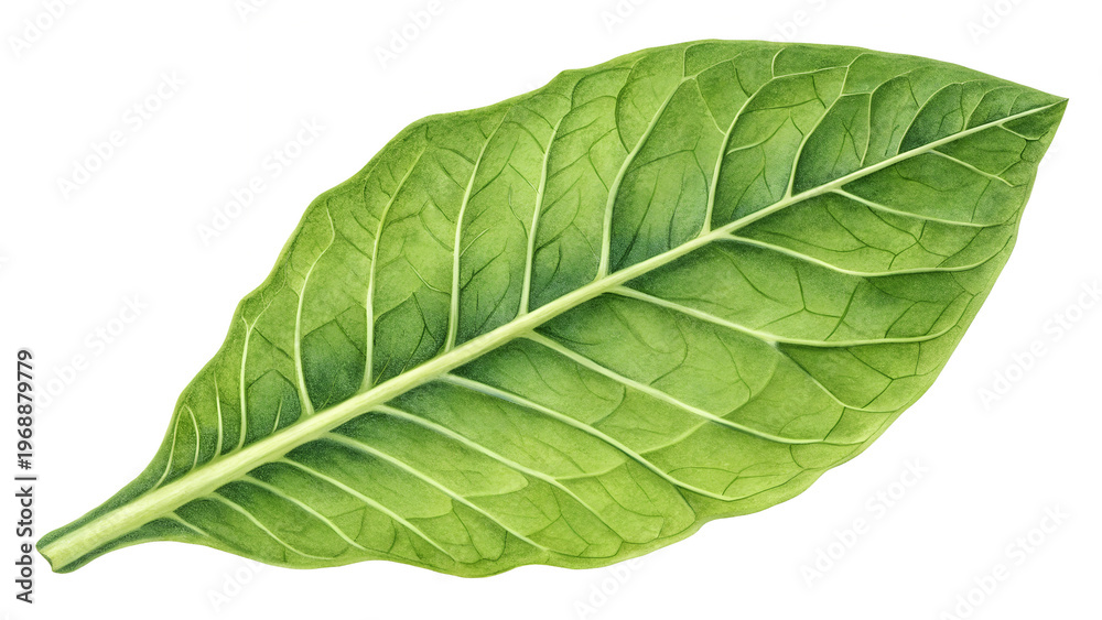 Obraz premium green leaf isolated on transparent background