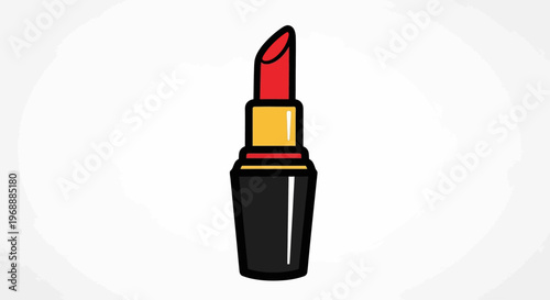 Red Lipstick Cosmetic Makeup Product.
