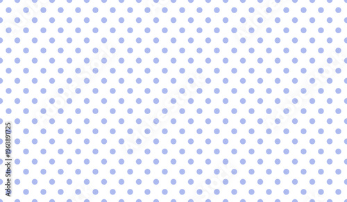 Light blue polka dot pattern on white seamless background