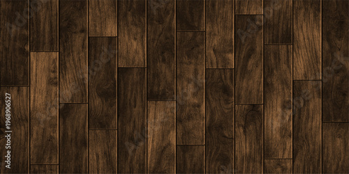Old wooden wall with a brown plank texture featuring a rough natural timber pattern and vintage dark hardwood surface design