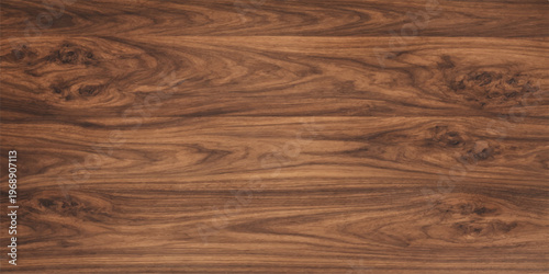 Natural brown wood grain texture features a dark hardwood plank pattern on a timber board surface suitable for a rustic floor or table design