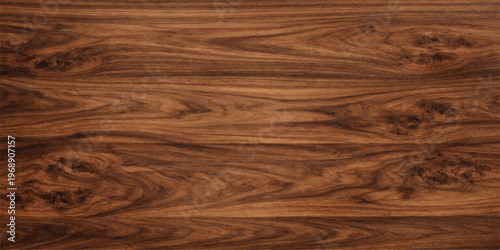 A dark brown oak wood texture background features a natural grain pattern on a weathered timber plank surface for a rustic hardwood board design