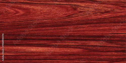 Red carpet fabric texture covers a dark brown hardwood floor with a natural oak grain pattern on an old wooden plank surface
