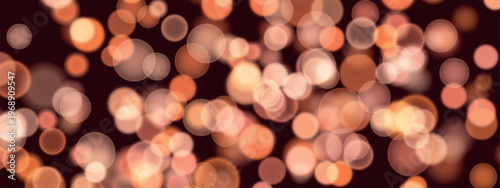 Magic abstract color shining bokeh on color background. Frame with lights and sparks glitter glowing effect. Lens flare Christmas or New Year holiday card.